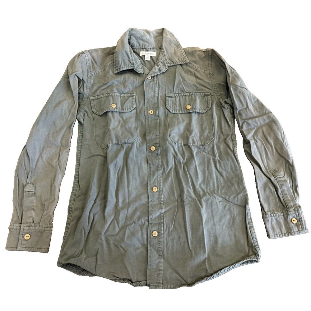 Tucker Tate Women's L Olive Green Utility Shirt Jacket Shacket Military Safari